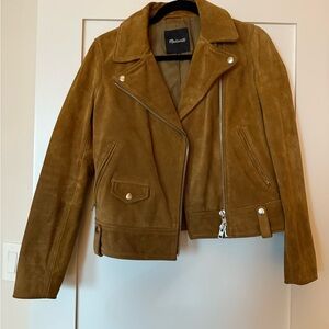 Madewell Brown Suede Jacket Size Small